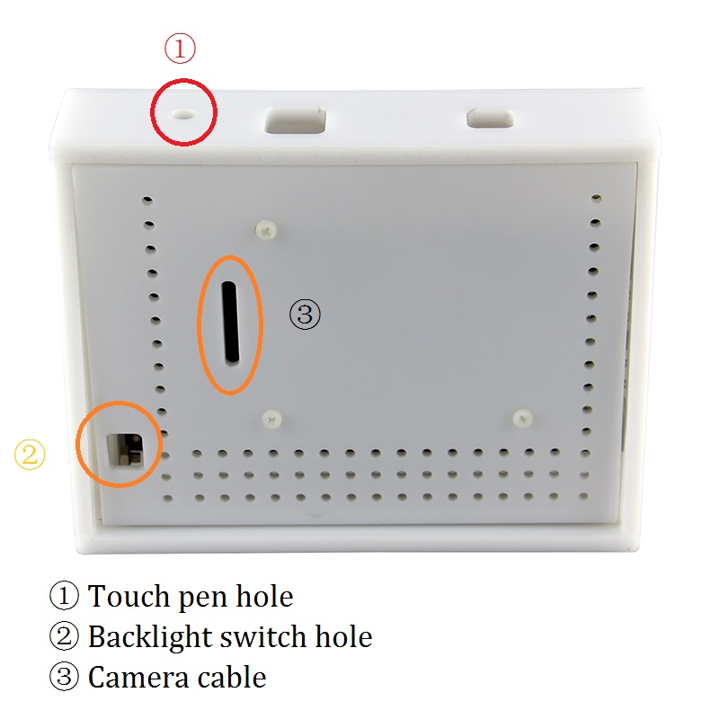 Acrylic Case for 5 Inch HDMI TFT LCD Touch Screen Shield of Rasp