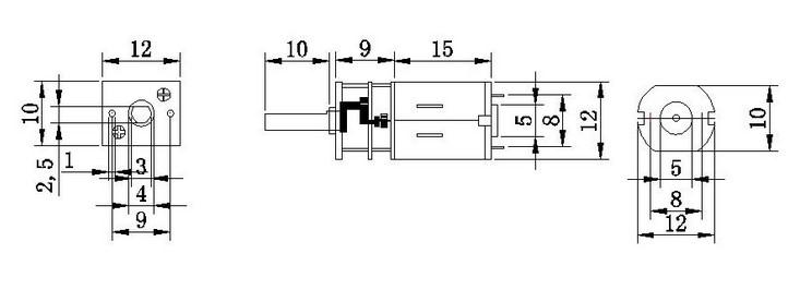 Gear motor N20-6V 60RPM