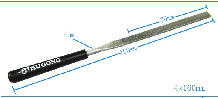 5pcs HCS Needle File Set Sharpening 4X160mm