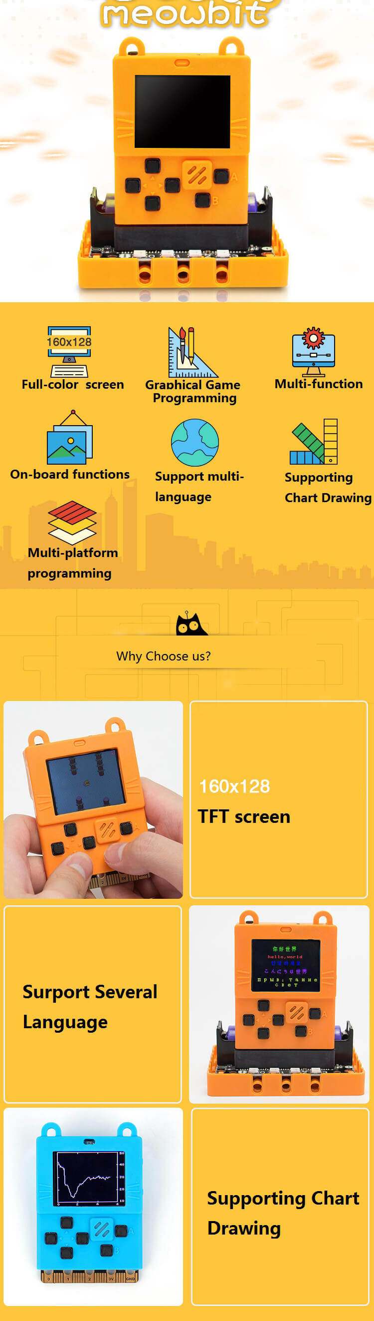 Meowbit-Codable-Console-for-Microsoft-Makecode-Arcade-1-Detail