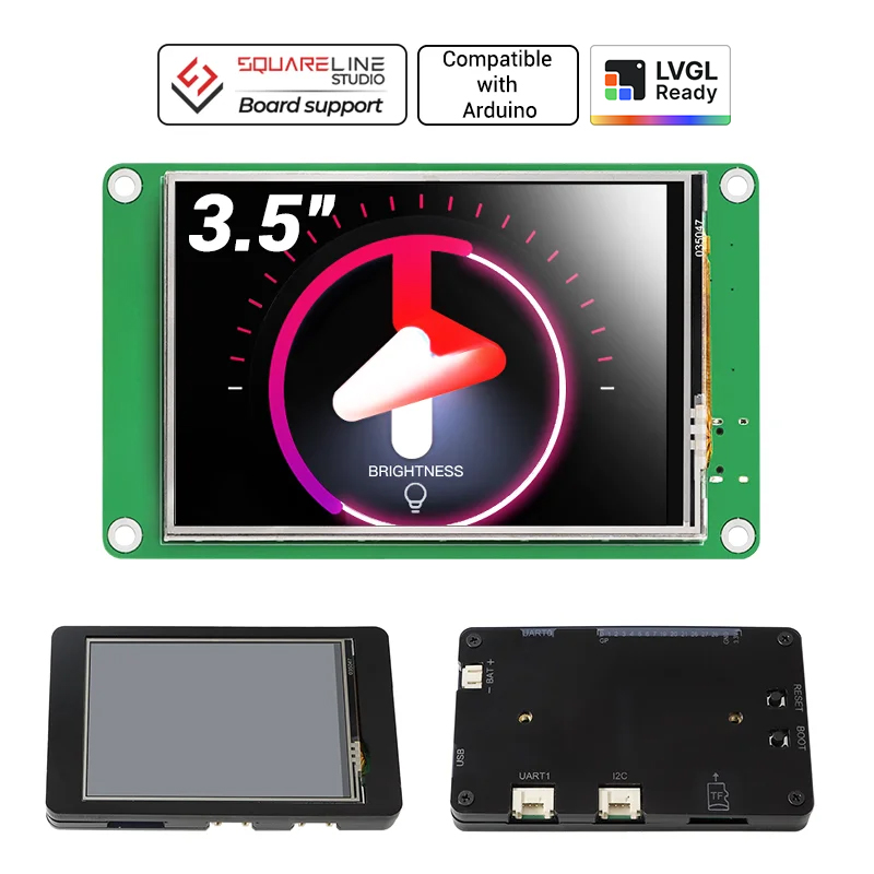 CrowPanel Pico Display-3.5 inch 480*320 HMI Module TFT LCD Touchscreen with RP2040 Support C/C++/MicroPython/LVGL-With Acrylic Case