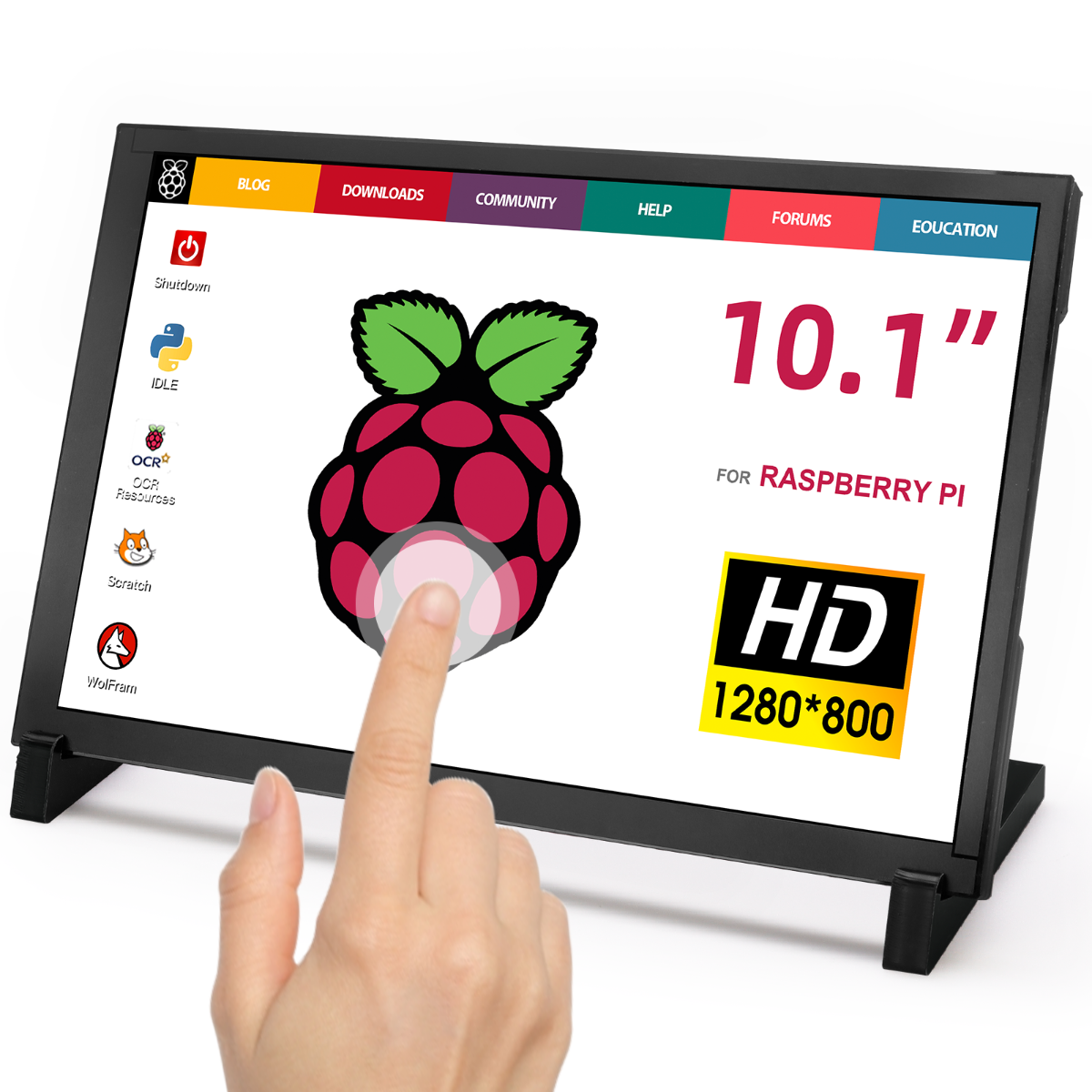 Elecrow 10.1 inch Display IPS 1280x800 Acrylic Case Touch Screen Compatible