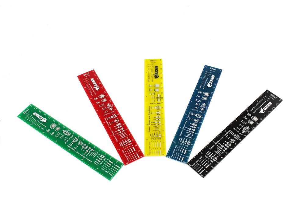 PCB ruler designed for PCB fabrication