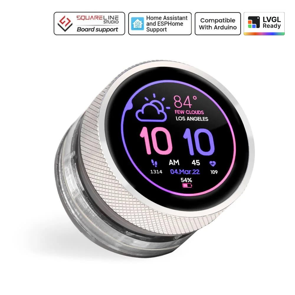 CrowPanel 1.28inch-HMI ESP32 Rotary Display 240*240 IPS Round
