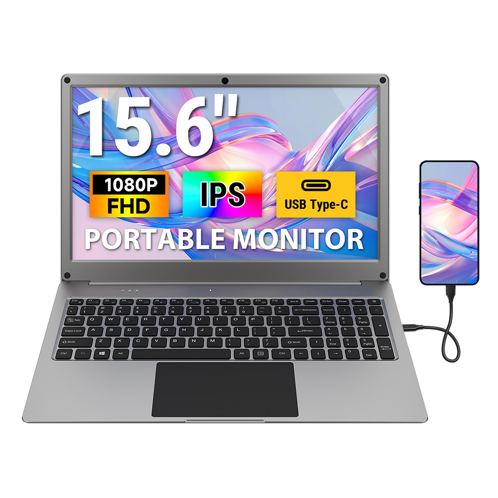 CrowView Note 15.6inch-All-in-One Portable Display with Keyboard