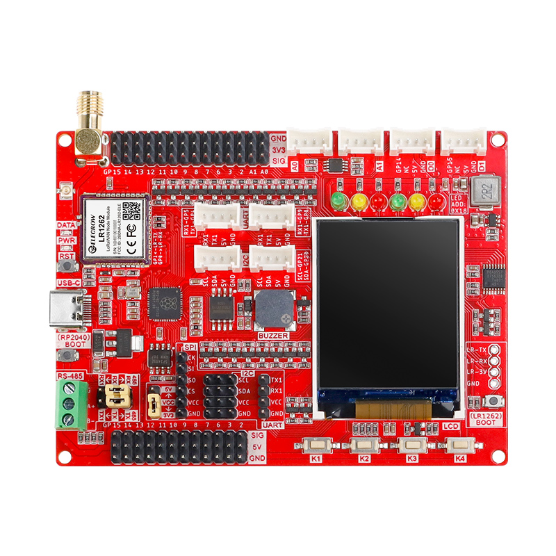 LoRaWAN LR1262 Development Board Integrated RP2040 with 1.8 “ LCD