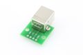 USB Type-B Connector Breakout Board
