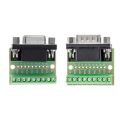 9Pin DB9 Solderless Terminal Female/ Male RS232 RS485 Adapter Connector