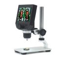 Digital Portable 1-600X 3.6MP 4.3inch HD LCD Display Microscope Continuous Magnifier with Aluminum Alloy Stand