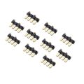 Surface Mount Misaligned Flat Pin Header | 2.54mm Pitch | 4 Pins (10pcs-1pack)