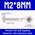 M2 Screw (200pcs) - 8mm