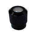 Small Aluminum Black Knob 