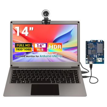 CrowView Note 14” for Arduino UNO Q with Camera Kit