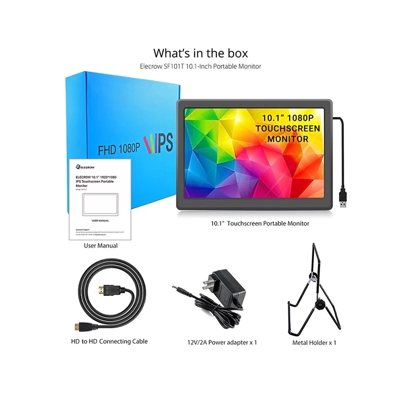 SF101T 10.1 Inch Touchscreen 1920x1080 IPS Monitor for Raspberry Pi