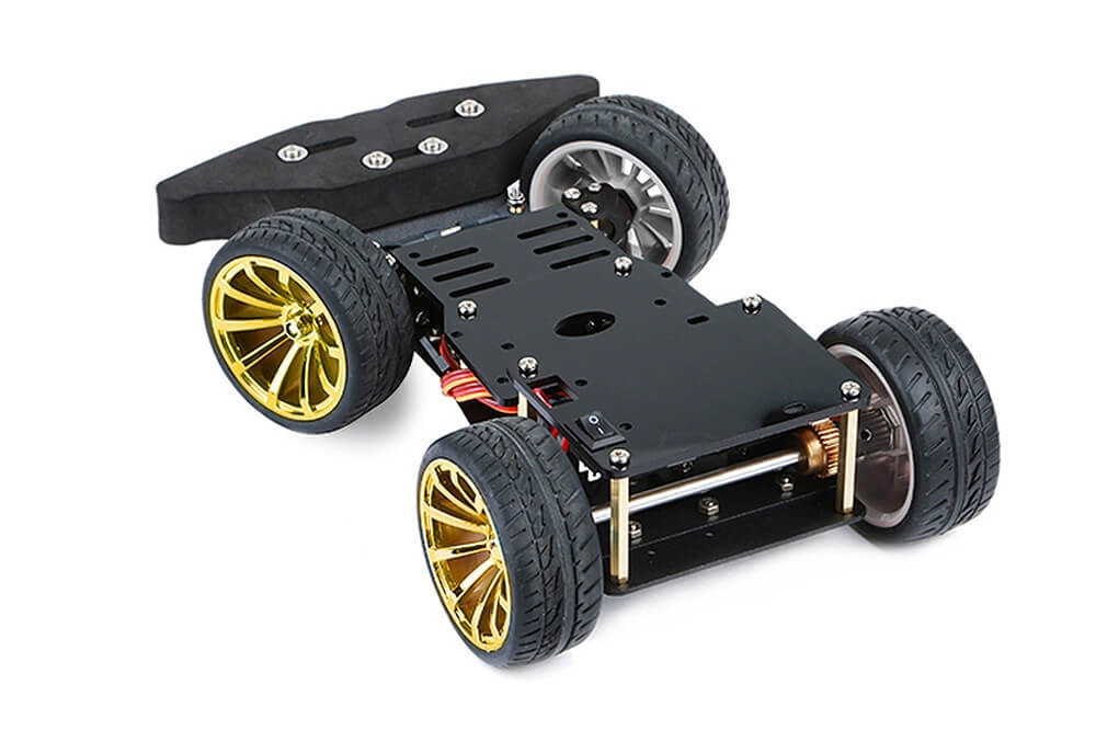 4WD Smart RC Car Chassis with S3003 Metal Servo Bearing Kit for Arduino