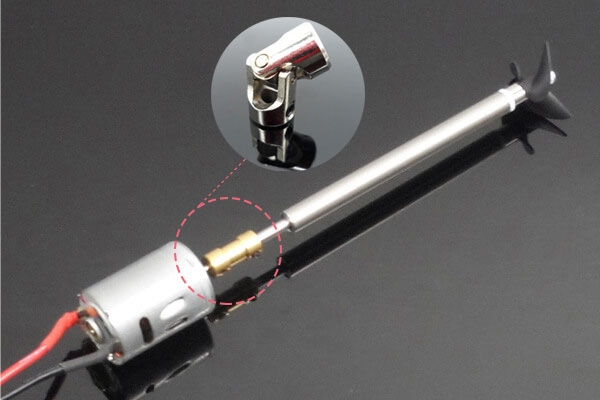 380 Boat Motor with Shaft Propeller Kit Shaft Assembly Spare Parts for DIY RC Electric Boat Model