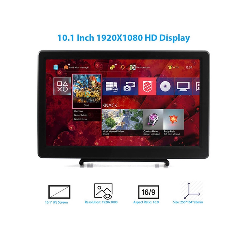 激安超安値 Elecrow SF101 10.1 Inch 1920x1080 Display VGA IPS PS3 PS4 ディスプレイ・モニター本体