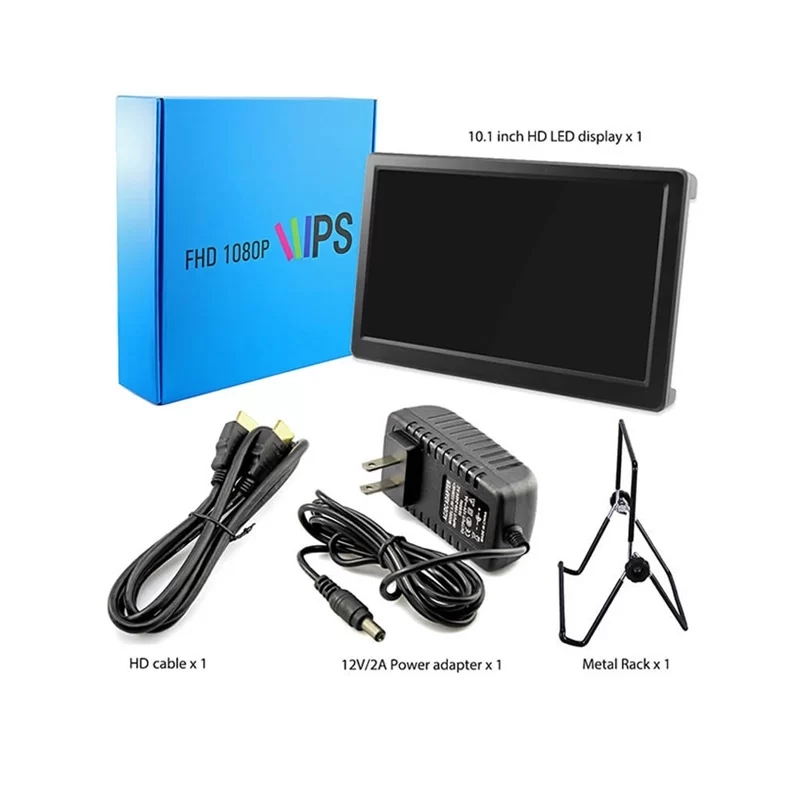 Elecrow SF101 10.1 Inch 1920x1080 Display VGA IPS PS3 PS4 Gaming Screen  with Build-In Speakers for Raspberry Pi/ XBOX/ Windows 7/8/10