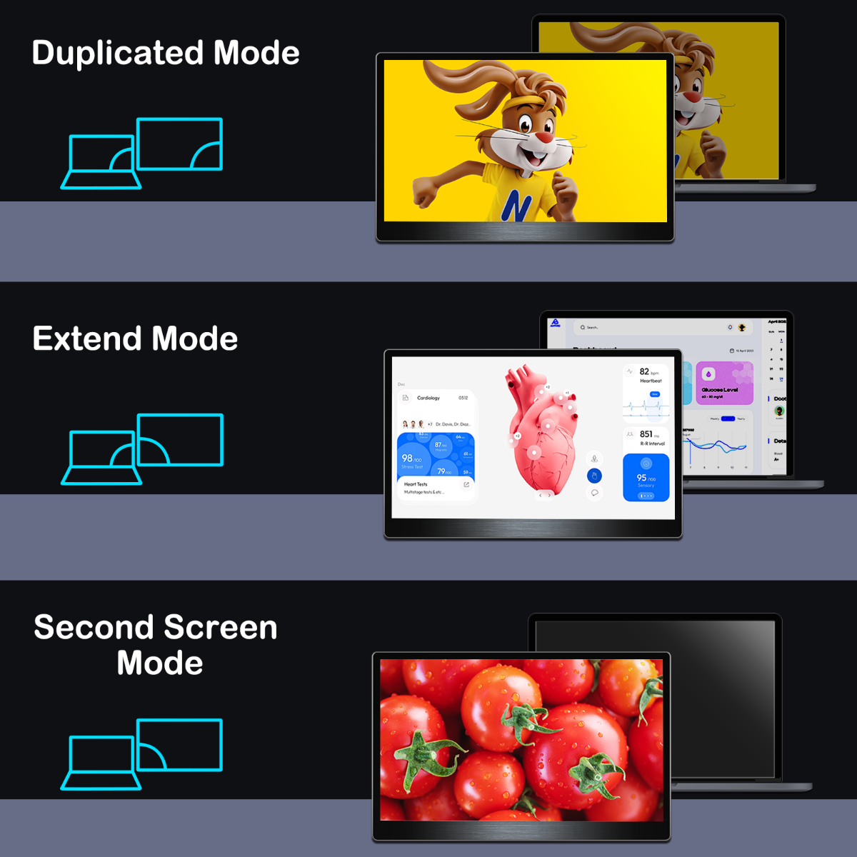 CrowVi VF133 HD 1920x1080 Ultra Thin Display 13.3 Inch IPS