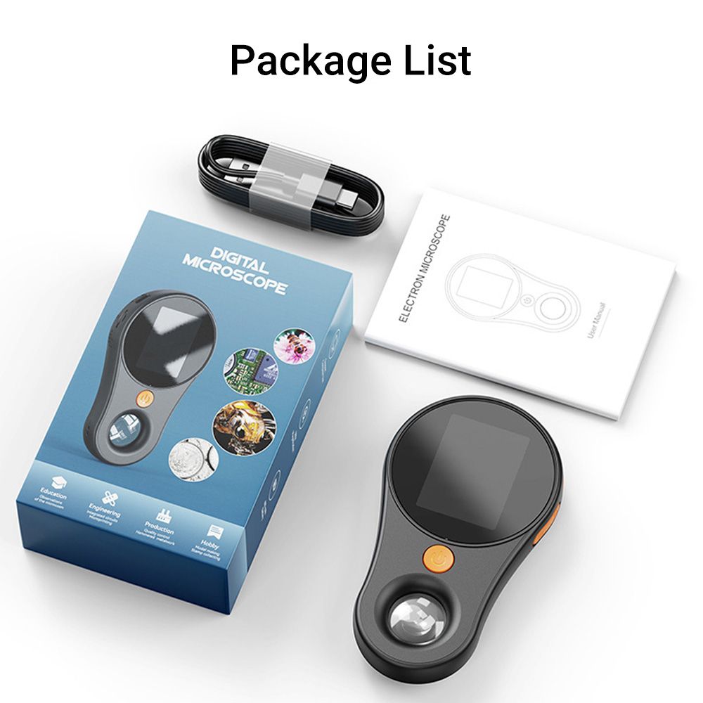 Portable Handheld Mini Digital Microscope with 2 inch IPS