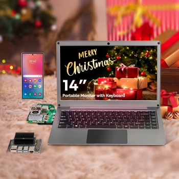 CrowView Note-All-in-One Portable Monitor, Phone-to-Laptop Device With Full-Featured Type-C, SBCs/Mini PC/PC/Game Console Compatibility