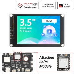 Crowpanel Advance 3.5 inch HMI display support Meshtastic