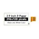 2.9inch e paper display