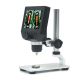 Digital Portable 1-600X 3.6MP 4.3inch HD LCD Display Microscope Continuous Magnifier with Aluminum Alloy Stand