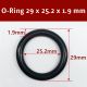 O Ring (50pcs) - 29*25.2*1.9mm