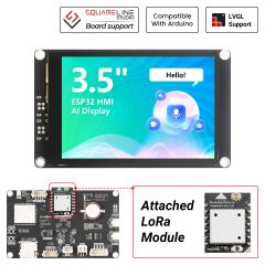 Crowpanel Advance 3.5 inch HMI display support Meshtastic