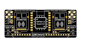 Flipper Zero ZeroWave extension board (double E01-2G4M27SX nRF24L01P & ESP32C3-Supermini)
