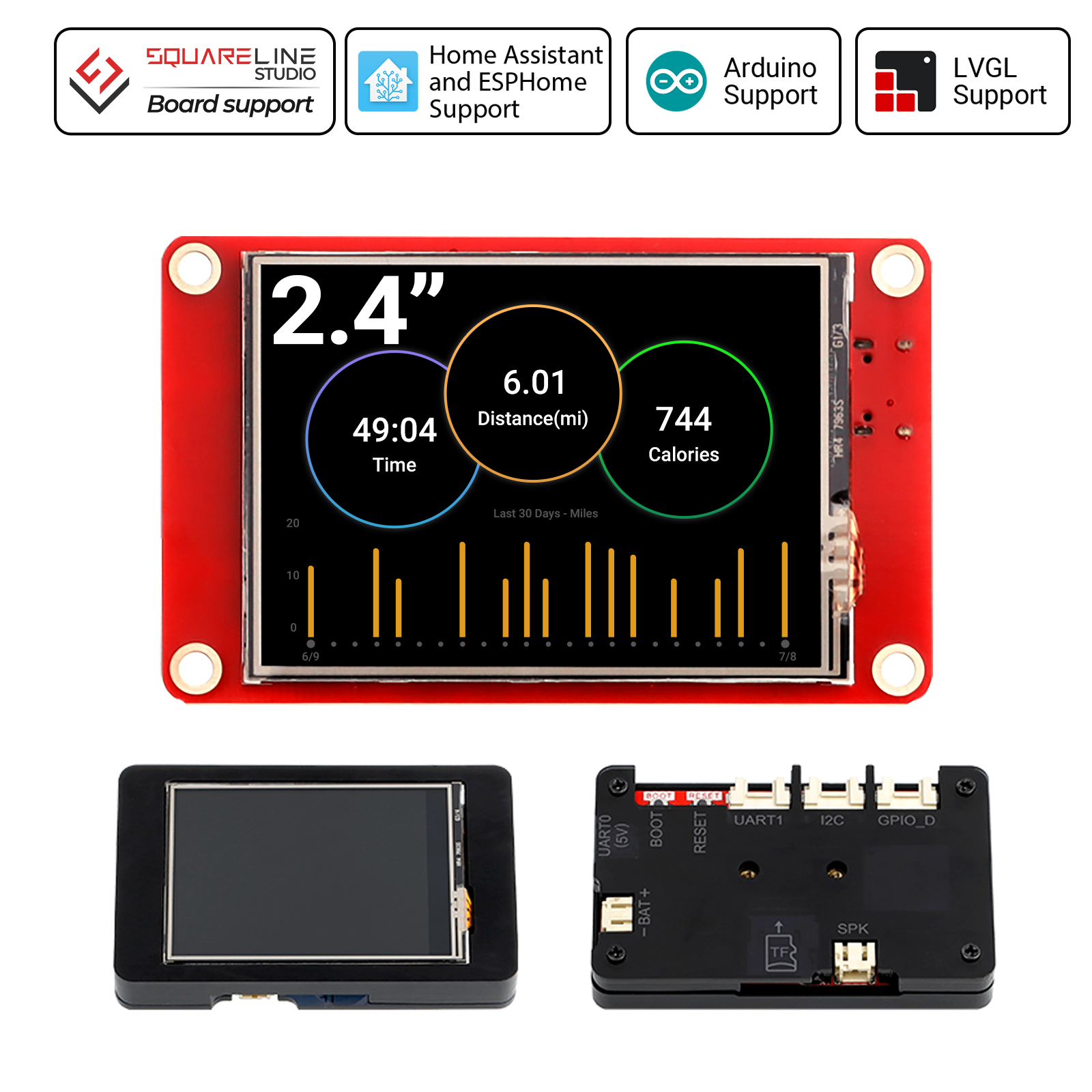 ESP32 display-2.4 Inch HMI Display 240x320 SPI TFT LCD Touch Screen ...