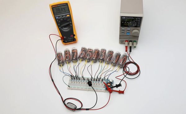 Panneau de Module Boost haute tension,alimentation cc,Tube lumineux,horloge pour Tubes Nixie Panneau de Module Boost haute tension,alimentation cc,Tube lumineux,horloge pour Tubes Nixie