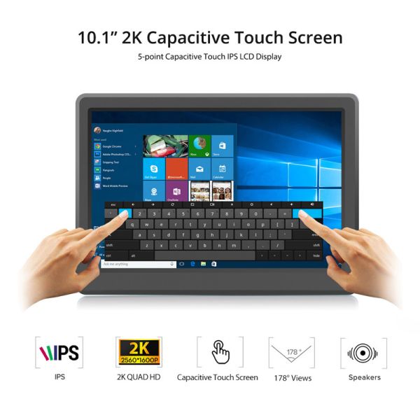 SQ101T 10.1inch Potable Monitor 2K IPS Touch Screen 2560x1600