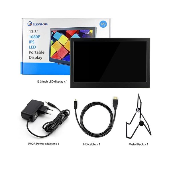Amazon.com: ELECROW 13.3 Inch Monitor 1920X1080 IPS External
