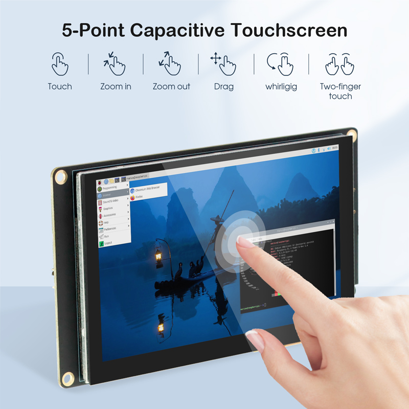 5inch 800*480 Resolution Mini Display for Raspberry Pi Compatible