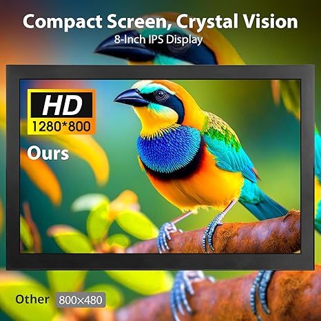 8inch Touchscreen IPS Display 1280x800 Small Portable Monitor