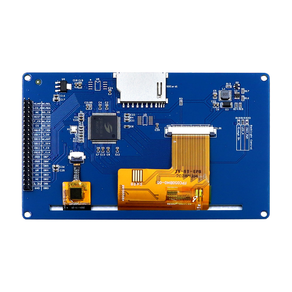 5inch 800*480 IPS Display 16BIT Parallel LCD Module| SSD1963