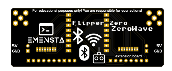 Flipper Zero ZeroWave extension board (ESP32C3-Supermini & double
