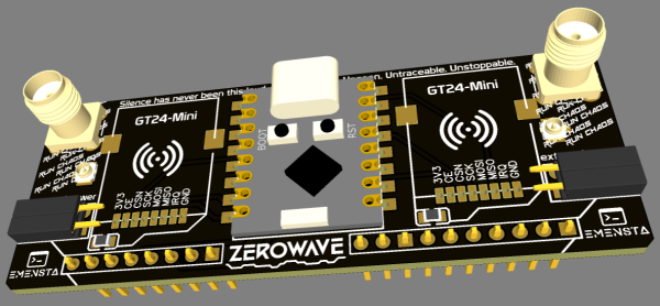Flipper Zero ZeroWave extension board (ESP32C3-Supermini & double
