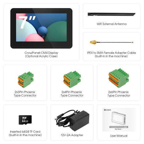 Pi Terminal- 7inch Raspberry Pi CM4 Industrial HMI Panel (IPS