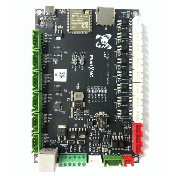 Corgi ESP32 6 Axis CNC Controller for FluidNC