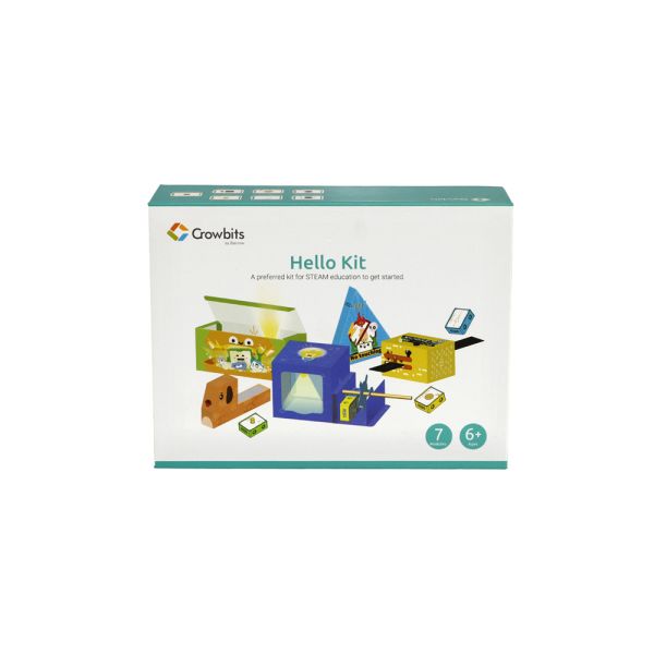 Crowbits-Hello Kit with 7 modules, Programming Learning Kit, STEM