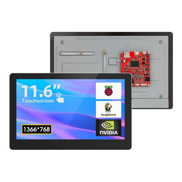 CrowVision 11.6inch IPS Capacitive Touch Screen for Raspberry Pi 4