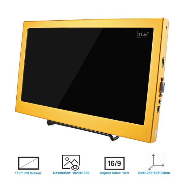 Draagbare monitor 11,6 inch IPS HD 1920 x 1080p plug and play led