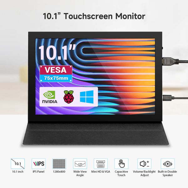 10.1” IPS Capacitive Touch Monitor for Raspberry Pi (1280x800)