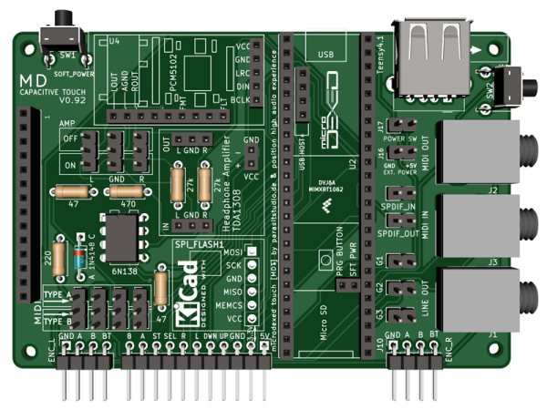MDT] Microdexed Touch PCB (old PCB version)