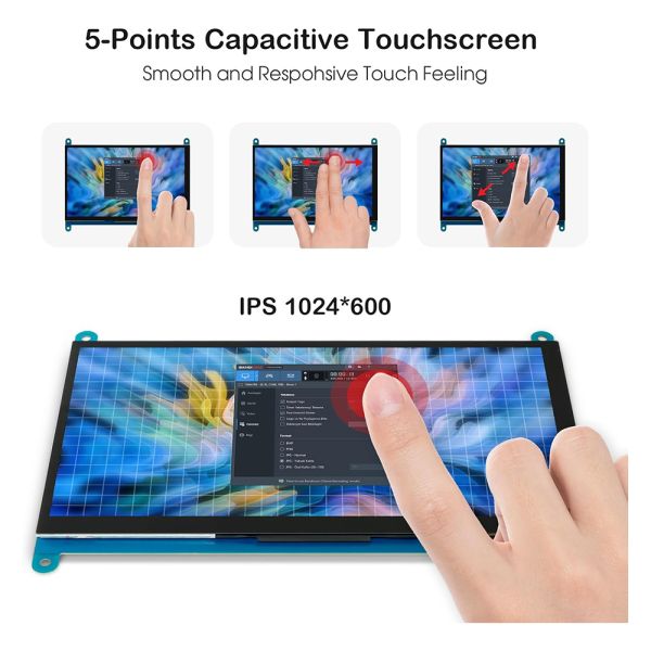 Elecrow RC070 7inch 1024*600 LCD Display with IPS Touch Screen