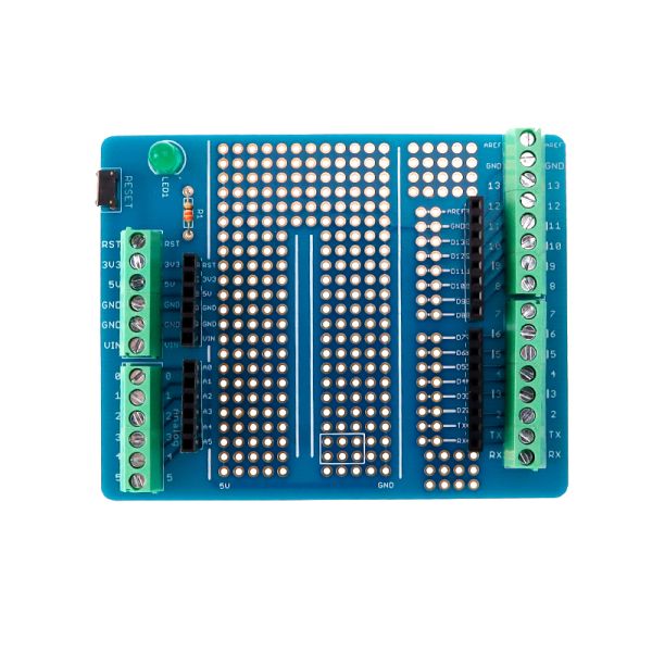 Shield à Vis Proto V1 Pour Arduino Uno Et Mega - Bornes à Connecteurs Vissables - Neuf