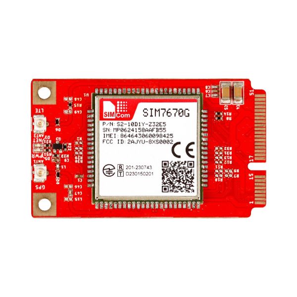 SIM7670 4G Module with Mini PCIe Interface, Global/NA/EU Frequency